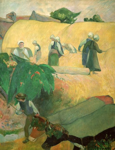 Haymaking, 1889 by Paul Gauguin